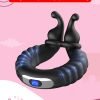 Silicone 10-Speed USB Rechargeable Cock Ring Vibrator