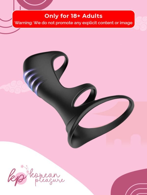 Triple Silicone Cock Ring Stimulator for Hard Long Erection