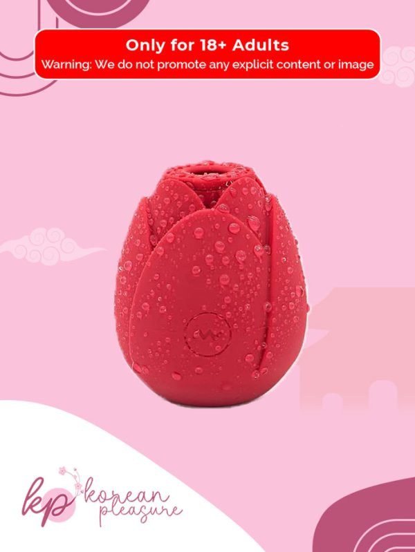 Rose-Shaped Handheld Sucking Vibrator with Clitoral Suction